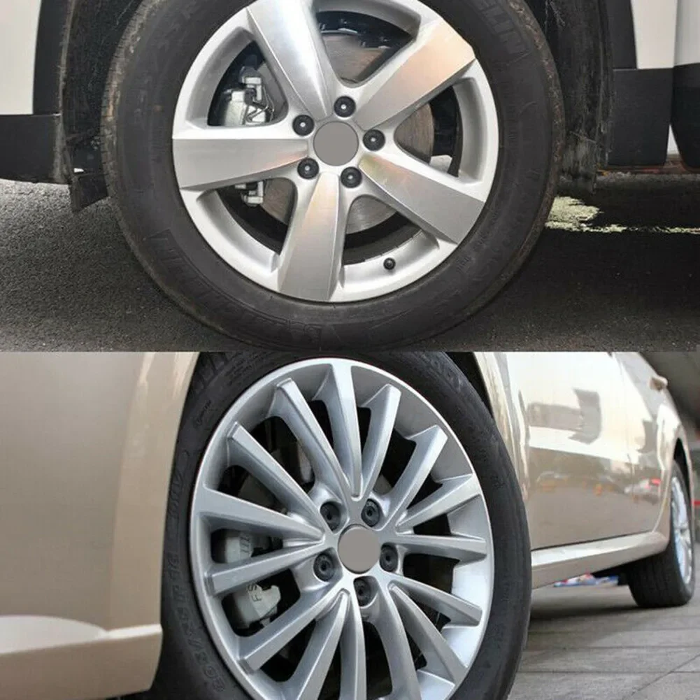 20Pcs 17mm Auto Tyre Screws Car Wheel Cover Hub Nut Bolt Covers Cap for Volkswagen Golf MK4 Exterior Protection Accessories