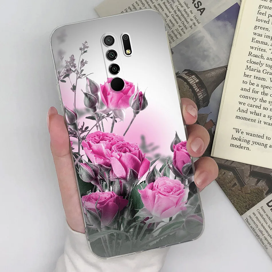 For xiaomi redmi 9 Case Silicone Daisy Cactus Phone Back Cover For Redmi 9  Prime Soft Case For Xiaomi Poco M2 M 2 Reloaded Coque