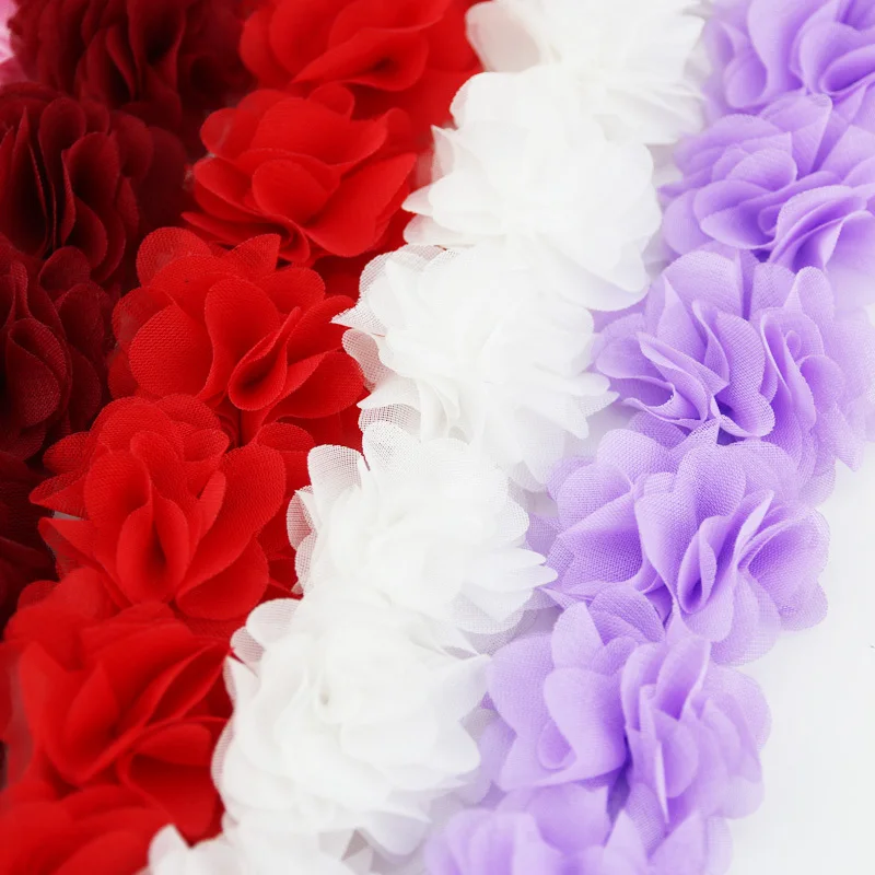 Chiffon Mesh Lace Fabric Webbing Party Decoration Flower Diy Gift Ribbons Crafts Non-woven Fabrics Base