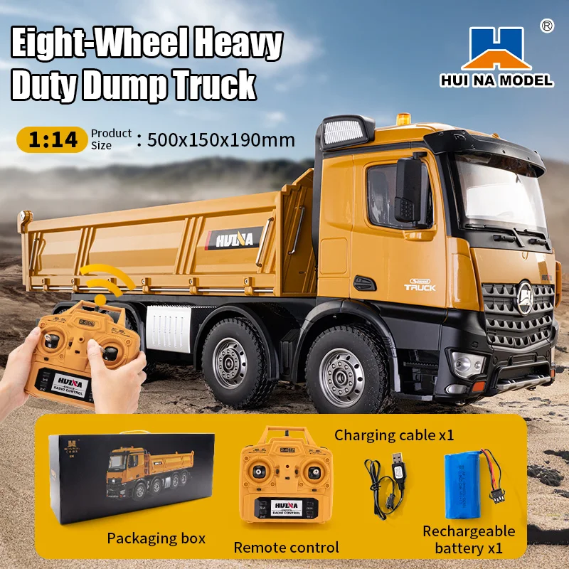 HUINA New 1536 1:14 Large Dump Truck Alloy Remote Control