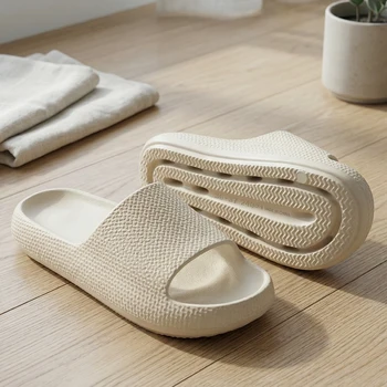 Summer women's thick soled slippers made of EVA material are soft non slip comfortable and suitable for indoor use at home 1