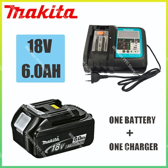 Makita Original 18V 6000mAh Lithium ion Rechargeable Battery 18v drill  Replacement Batteries BL1860 BL1830 BL1850 BL1860B BL1840 - AliExpress