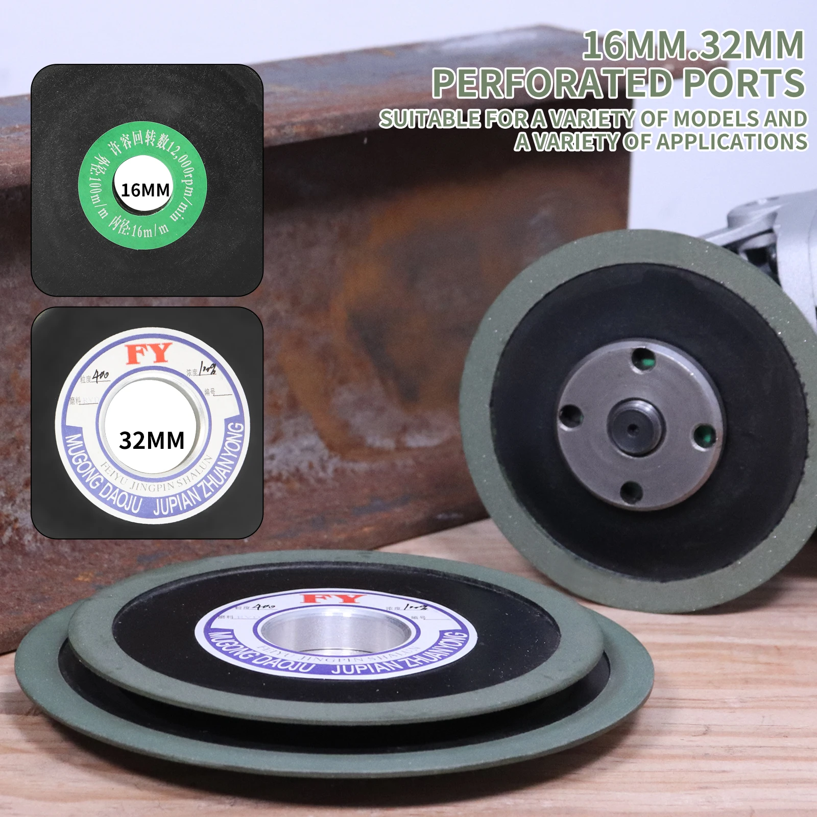 Diamond Grinding Wheel Bakelite Resin Grinding Circle 100/125/150mm Grinder for Tungsten Steel Milling Cutter Sharpener