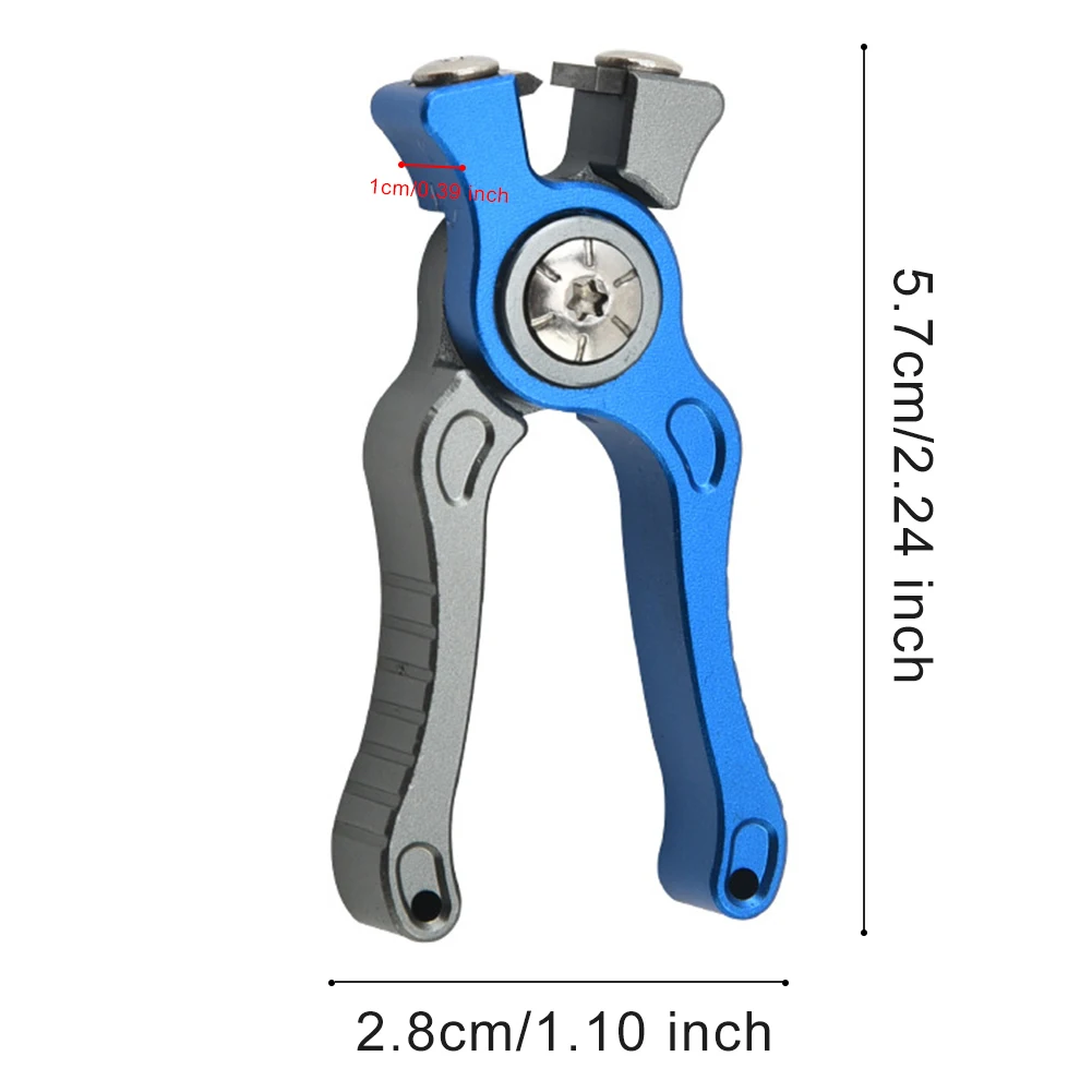 Mini Fishing Scissors Portable Fishing Pliers Aluminum Alloy Line Clipper Nippers Non Slip Handle Tool