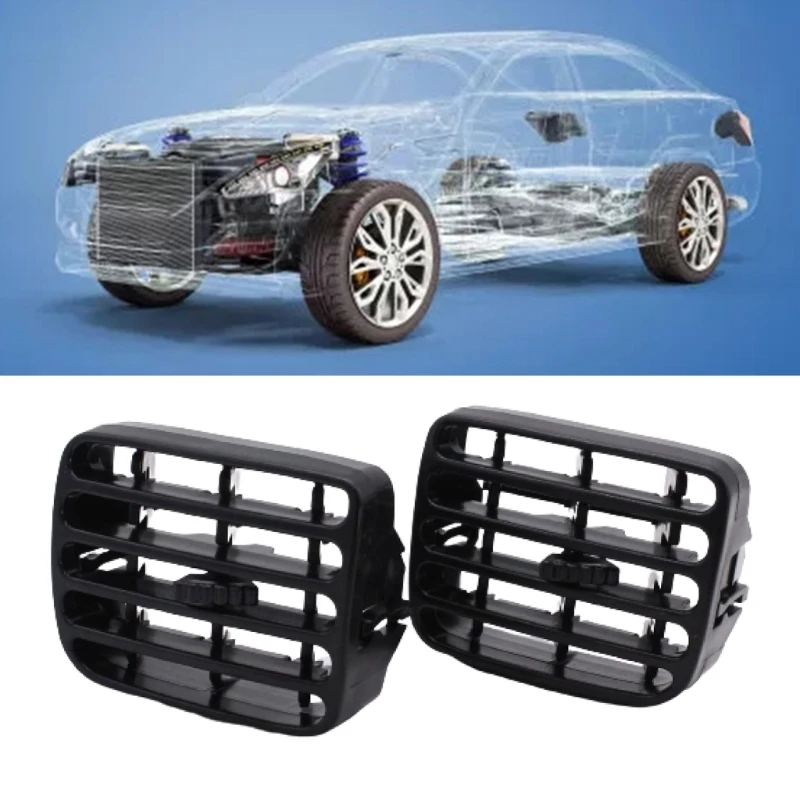 Grille D'aération Centrale Pour Clio II (1998-2001) Et Thalia I (2001-2006) - Noir ABS - Pièce Auto Remplacement