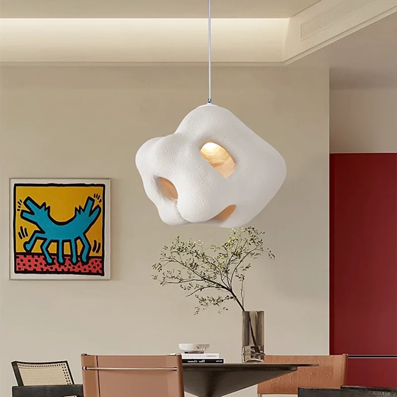 

Nordic Restaurant Wabi Sabi E27 Chandelier Light Loft Minimalist LED Home Decor Suspend Lamp For Cafe Bar Hanging Light Fixtures