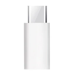 Compact Anti - Corrosion Adapter: Mini USB Female to Type C Male Phone Converter (WHITE)