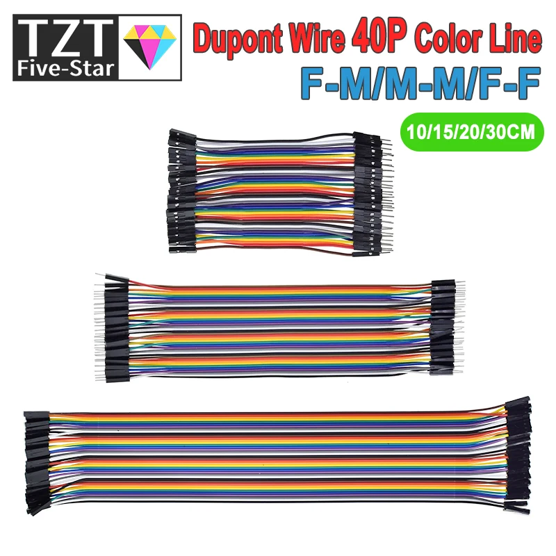 Für Dupont Linie 10 cm/20 cm/30 cm Stecker Auf Stecker + Buchse auf Stecker + Buchse auf Buchse Jumper Draht Für Dupont Kabel Für Arduino DIY KIT