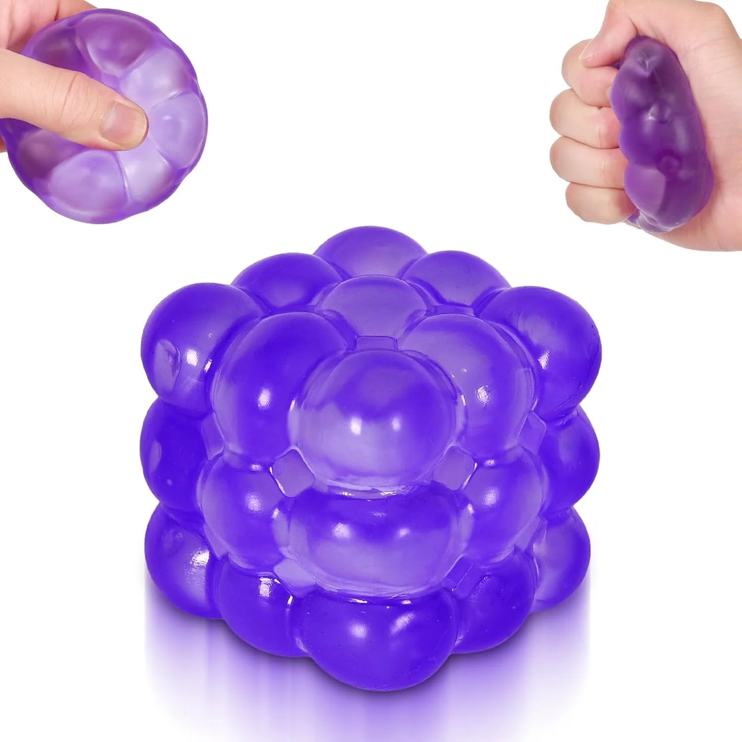 Irregular Blocks Soft Squishy Stress Balls for Kids & Adults, Stress Cube Fidget Toy with Squishy Texture for Anxiety Relief