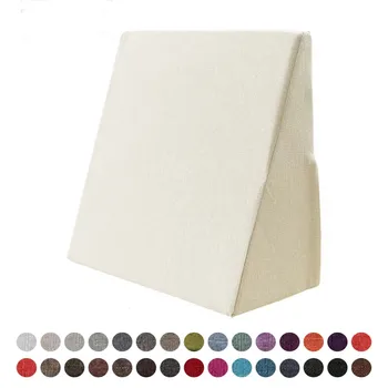 Backrest Cushion Triangular Wedge Pillow at The Head of The Bed, Padding Sponge Right-angled Pillow, Bed Seam Triangular Cushion