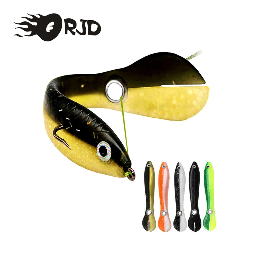 

ORJD 5pcs/lot Soft Fishing Lures 10cm 6g Luminous Swing Tail Silicone Small Loach Artificial Bait Bass Pike Fishing Accessories