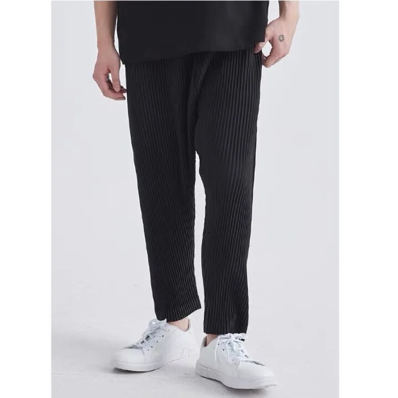 Casual pants Summer Pleated Pants Men