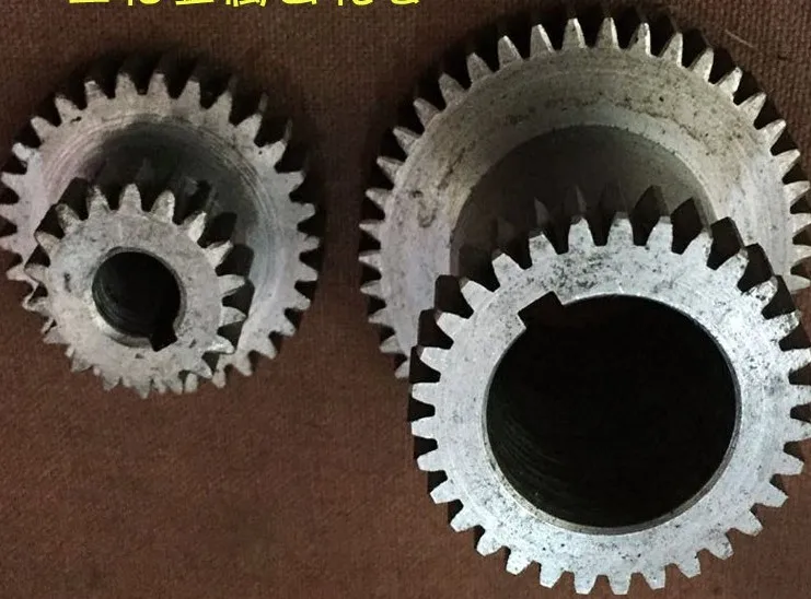 

2pcs 2.25m CJ0618 29-21Teeth 12-20Teeth Dual Dears Metal Lathe Gear duplicate gear double gear