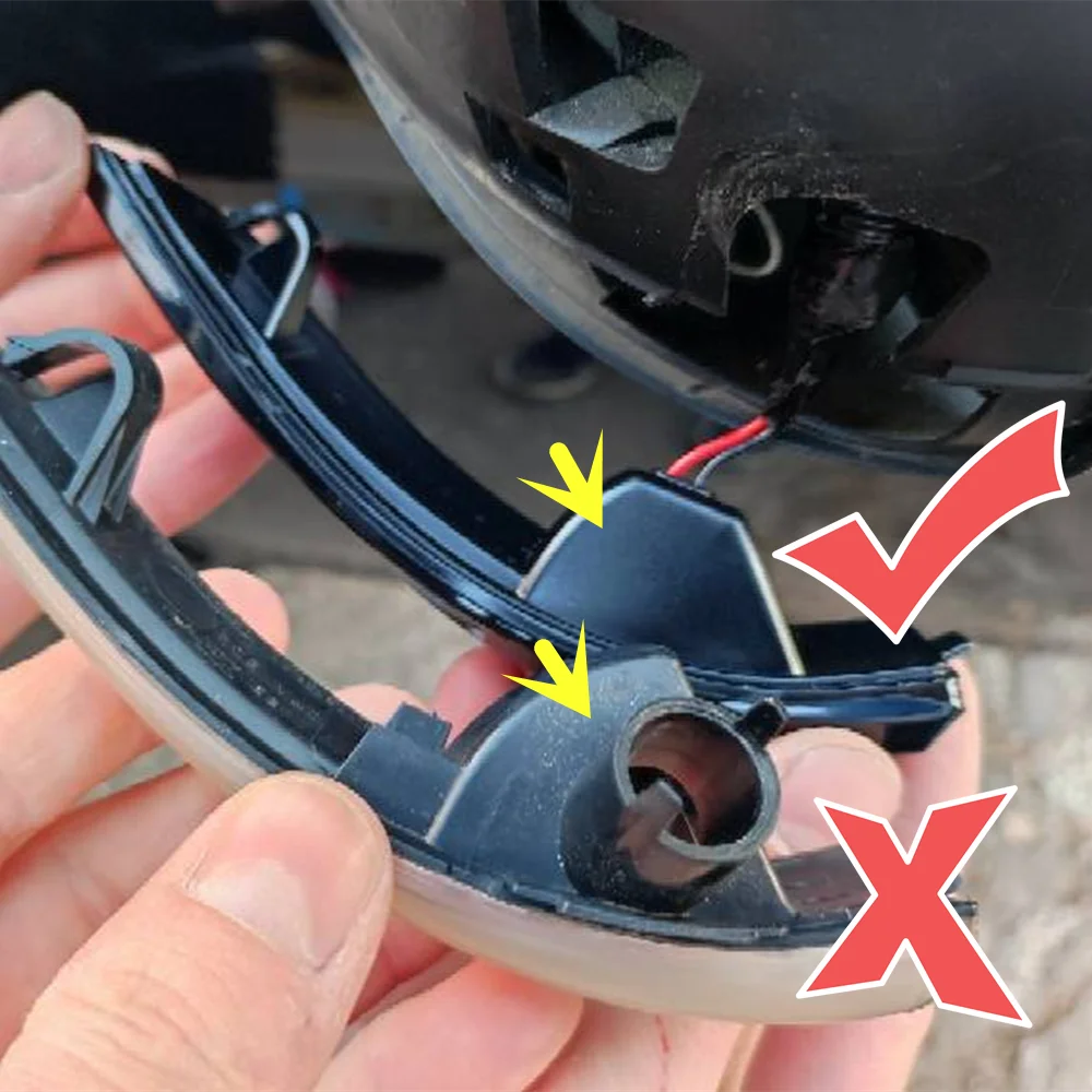 2pcs �帣�� ���� ��ȣ�� LED ���� ���� ��̷� ���� ǥ�ñ� ������ ���� ��Ŀ�� 2 3 Mk2 Mk3 Mondeo Mk4