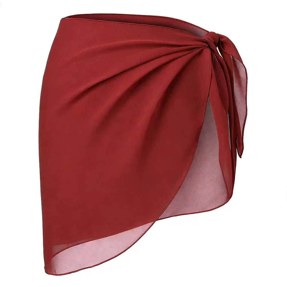 Summer Sheer Chiffon Sarong Skirt - Women's Swimsuit Cover-Up