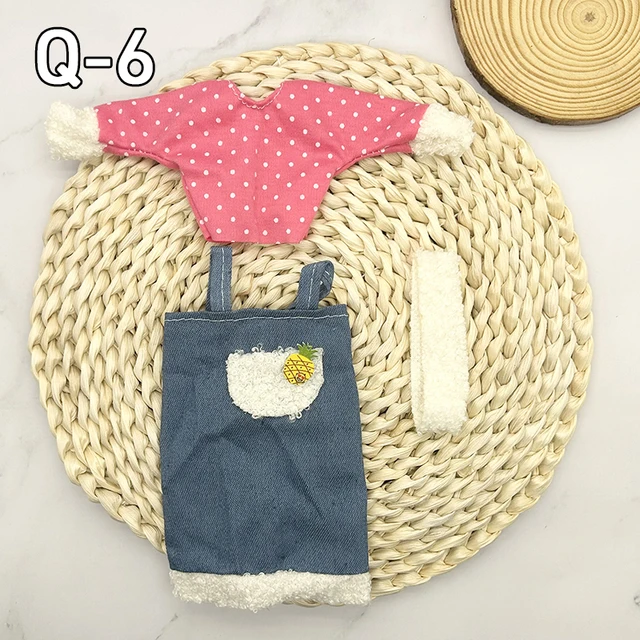 Fashion 30cm 1/6 Anime Bjd Doll Princess Clothes Accessories Suit Loli Skirt Girls Kids Doll Dress Up DIY Toy Gift Reborn Kawaii - Q-6 clothes, 30 cm