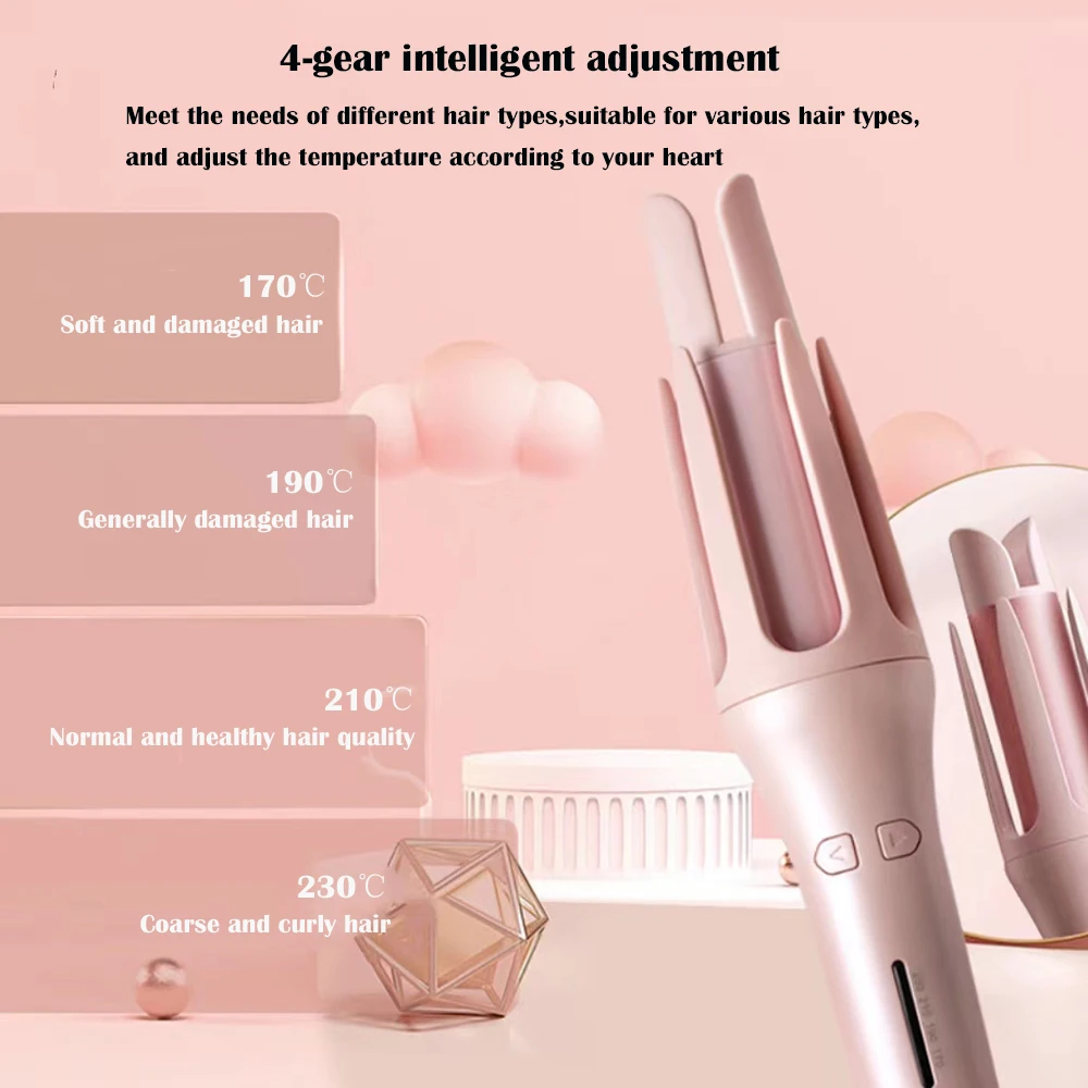 Electric Heating Automatic Hair Curling Iron Rotating Hair Styling Waver Machine Modern Salon Coiffeur Haircare Tool_voghion.com