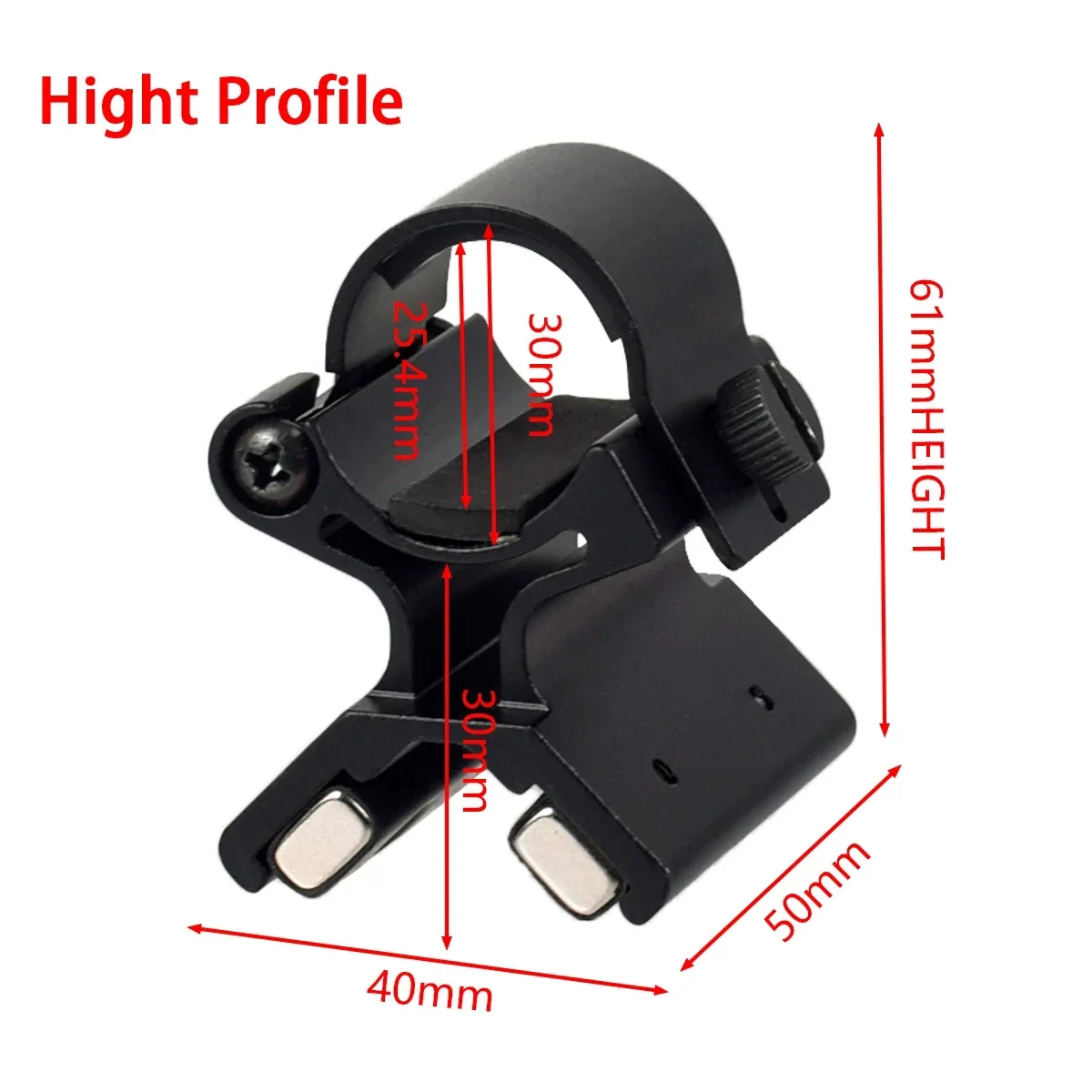 Rifle Scope Mount Weapon Flashlight Mount Flashlight Scope Mount Magnetic Concealment Mount Flashlight Mount Magnetic Scope Gun Mount Magnet Flashlights Mount Strong Holder Led Riflescope Laser Torch Lanterna Bracket Hunting Toy