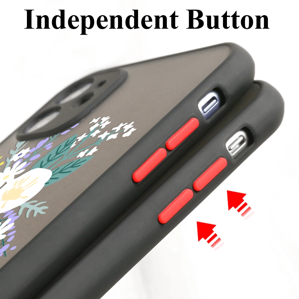Floral Design Hard Phone Case Protective Cover