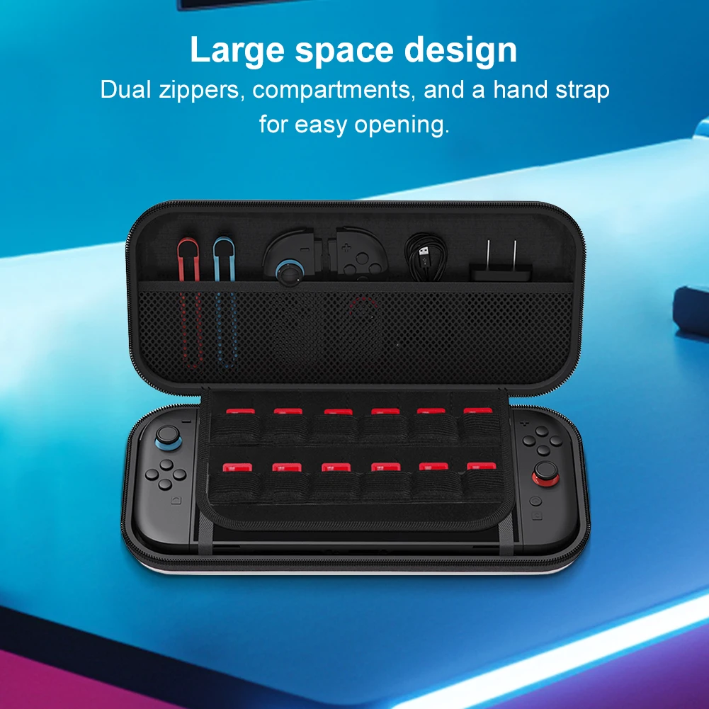 Travel Storage Pouch Portable Storage Bag EVA Hard Shell Carrying Handbag for Nintendo Switch 2 Game Consoles Accessories