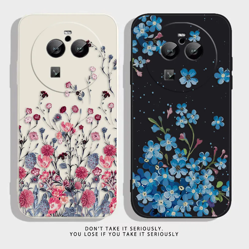

Spring Flowers Butterfly Phone Case For OPPO FIND X5 X6 X3 X2 REALME 5 6 7 X7 X50 RENO ACE 2 4G 5G PRO Silione Case Funda Shell