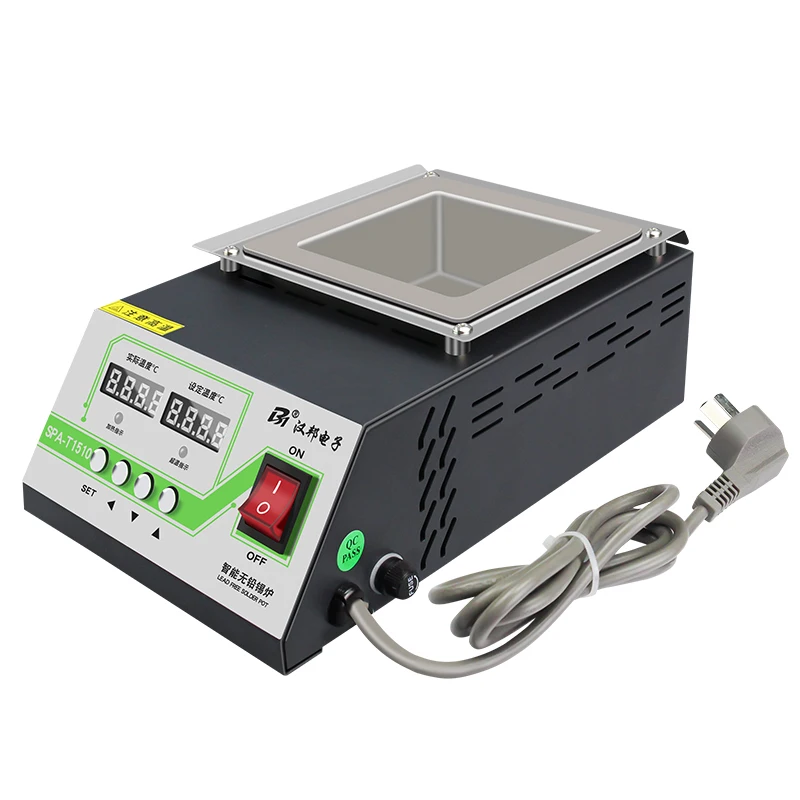 SPAT1010 220V 700W Solder Pot Tin Melting Furnace 400Degree Thermoregulation Soldering Desoldering Bath Lead Free Soldering Pot spat1010 220v 700w solder pot tin melting furnace 400degree thermoregulation soldering desoldering bath lead free soldering pot