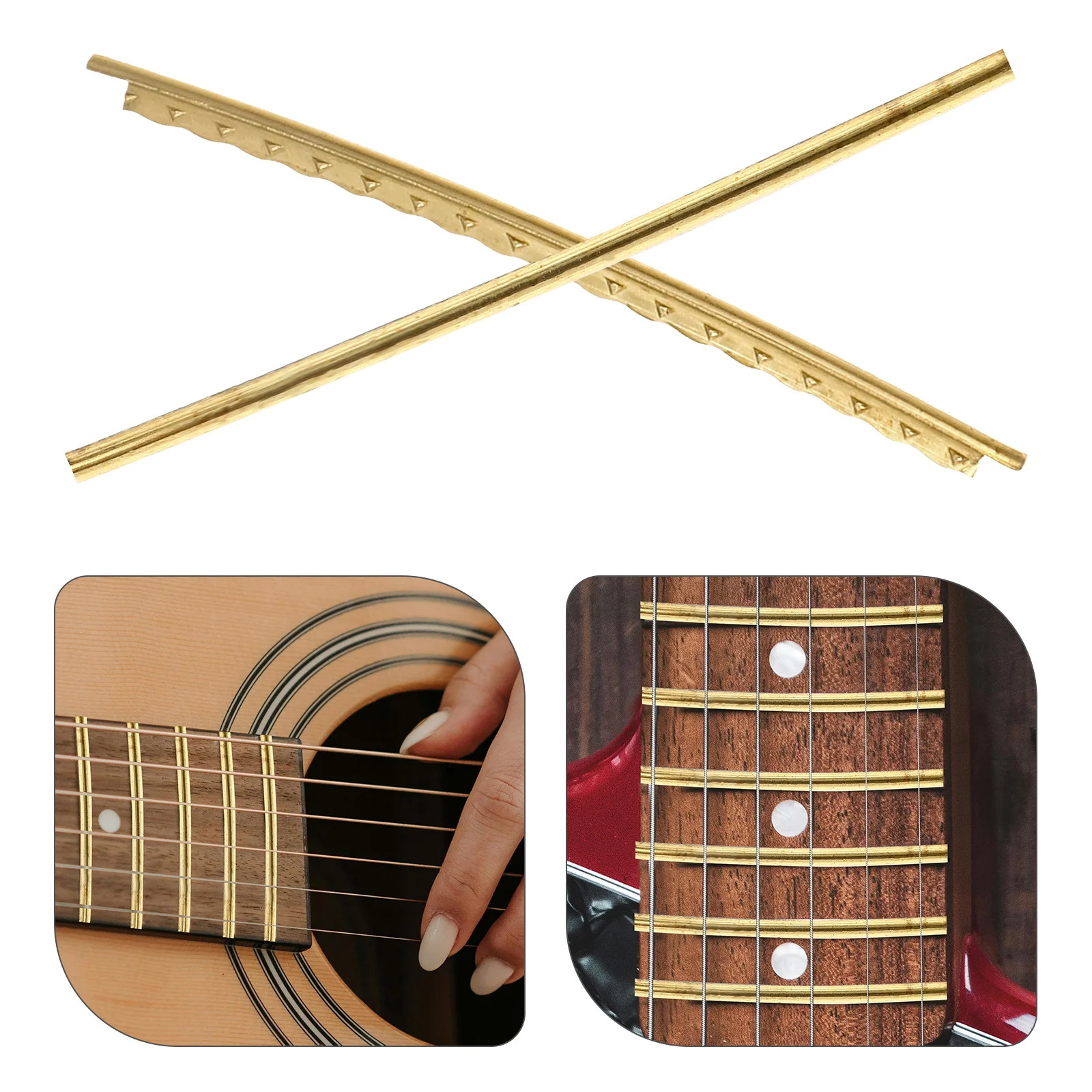 

20 Pcs Guitar Fret Line Electric Replacement Acoustic Ballad Wire Wires for Brass Home White Copper