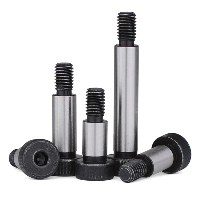 2Pcs/lot M5 M6 M8 M10 Diameter= 6 8 10 12mm Grade 12.9 Steel Hex Hexagon Socket Cap Head Shouldd Roller Bearing Screw Bolt