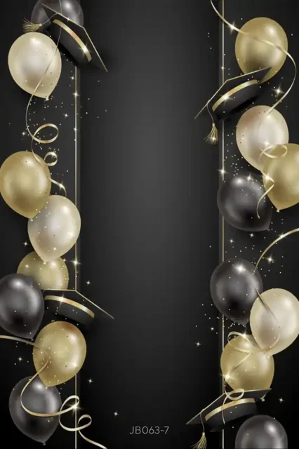 Banner Laurea Poliestere 180x110cm Nero Oro - Decorazione Festa Con Scritte Congratulazioni - Foto 3