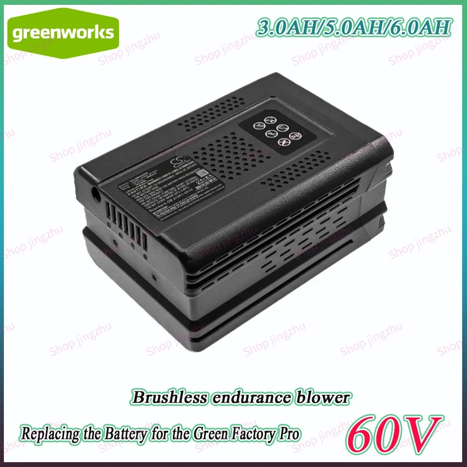 Sostituzione Batteria Professionale Greenworks Hop, Falciatura Del Prato Senza Spazzole, Gd60Ab Professionale, 60V, 19 Pollici