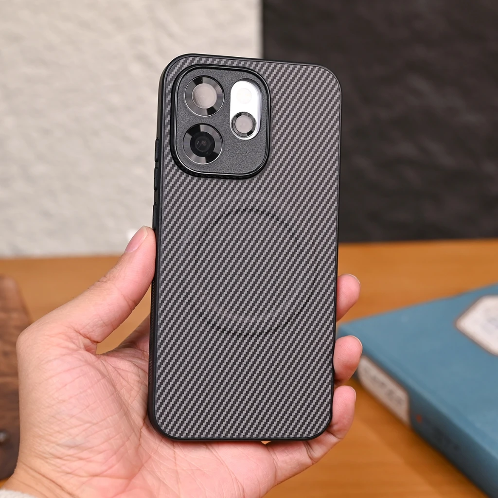 Luxury Kevlar Striped Magnetic Shockproof Phone Case