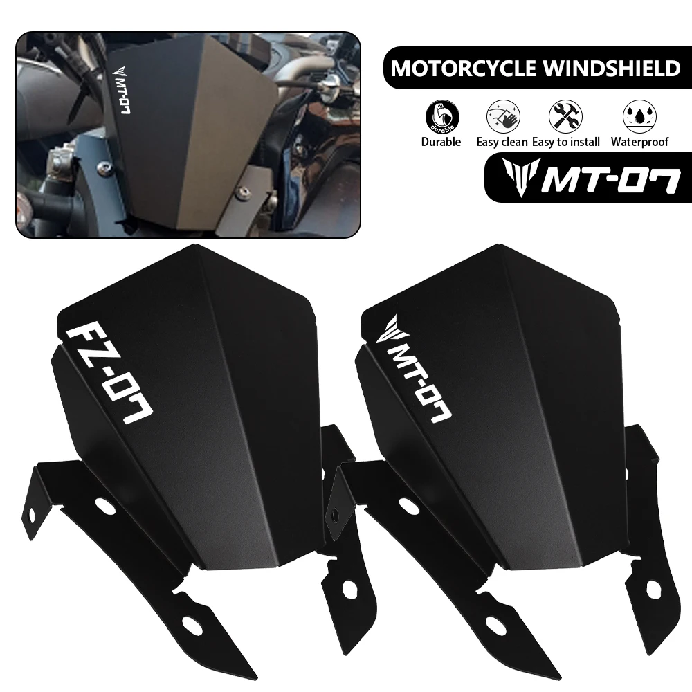 

For YAMAHA MT 07 MT07 MT-07 FZ-07 2013 2014 2015 2016 2017 Wind Deflector Windscreen Front Windshield Motorbike Accessories