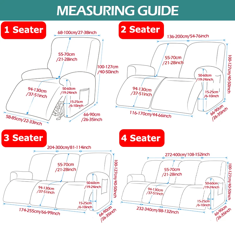 New Type Sofa Cover Recliner Cover Cheap Special price separate four pieces Furniture Cover Recliner Armchair Cover 2