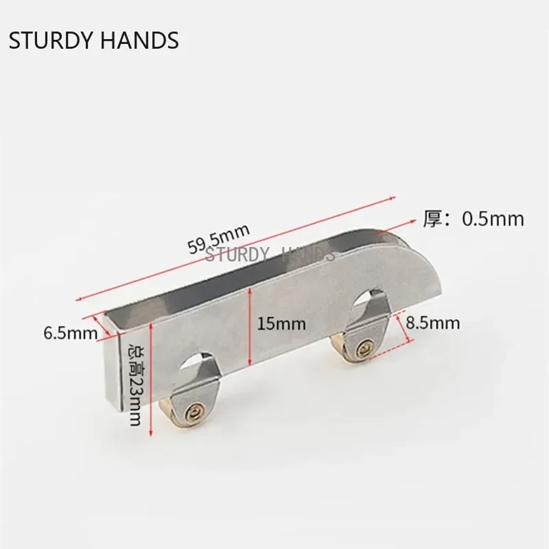 Glass Pulley Sliding Door Wheel Display Cabinet Door Rollers Mobile Counter Wheel Track Roller Hardware Accessories 10Pcs 5mm