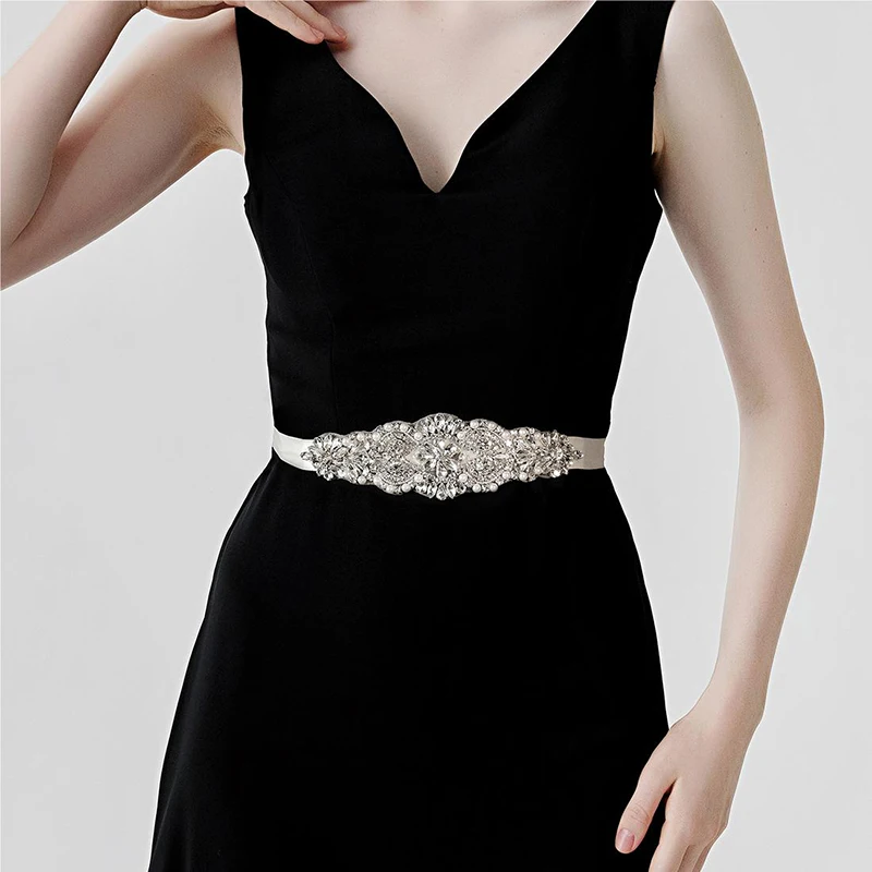 Bridal Sash Women Wedding Dress Belt Stones Rhinestone Pearl Bridal Belt Dresses Accessories bridal waistband bridal dress decoration