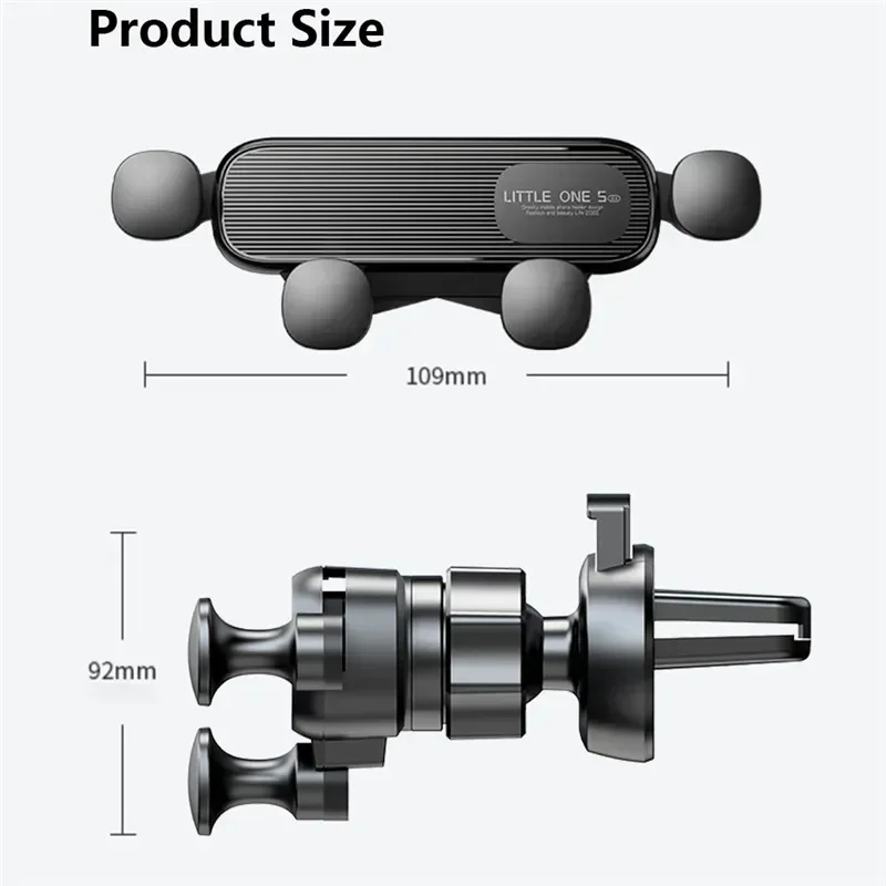 Gravity Car Air Vent Outlet Clip Phone Holder Universal Phone Mount For Car Support Telephone Mobile Phone Holder In Car