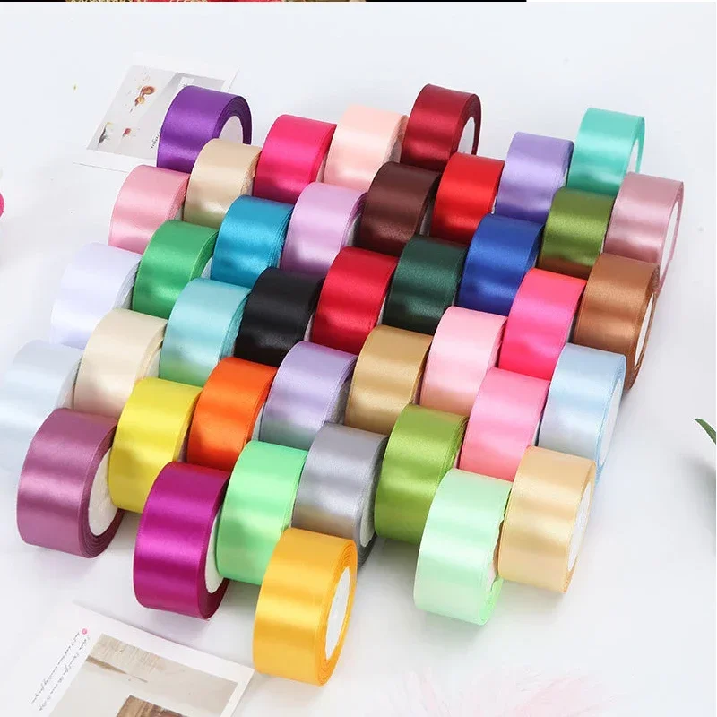 4cm Ribbon Roll Satin Ribbon Satin for Bows Party Wrapping Belt Fabric Tape for Crafts Gift DIY Apparel Sewing DD002