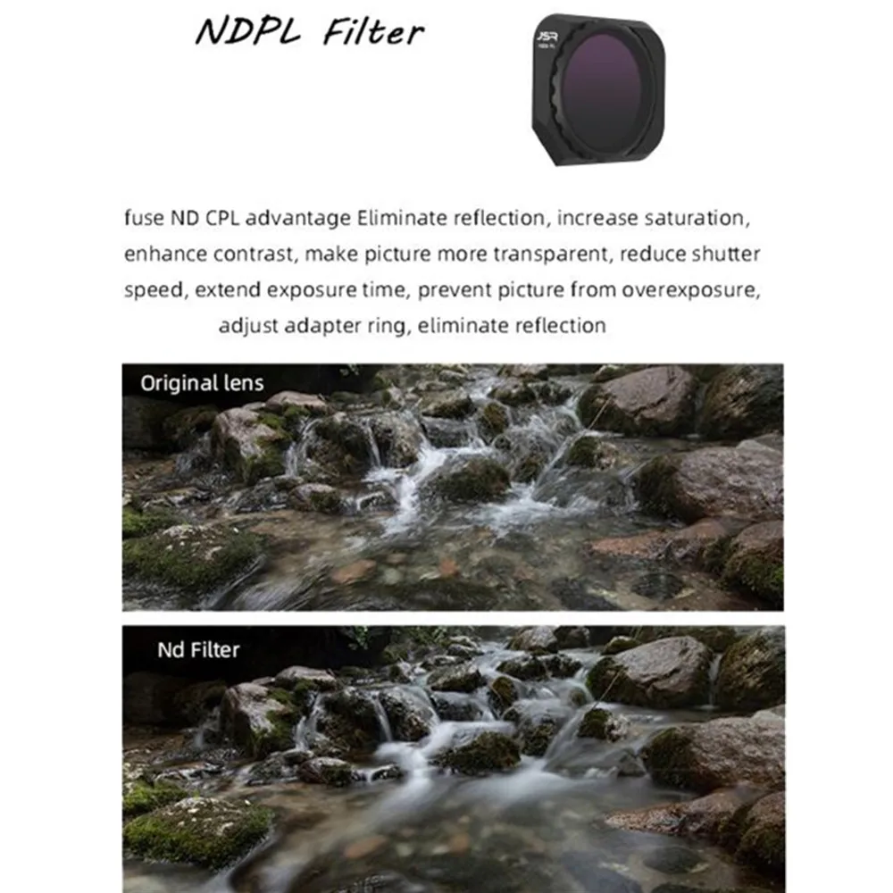 Filtre ND16 pour DJI drone, avec revêtement multicouche anti-reflet