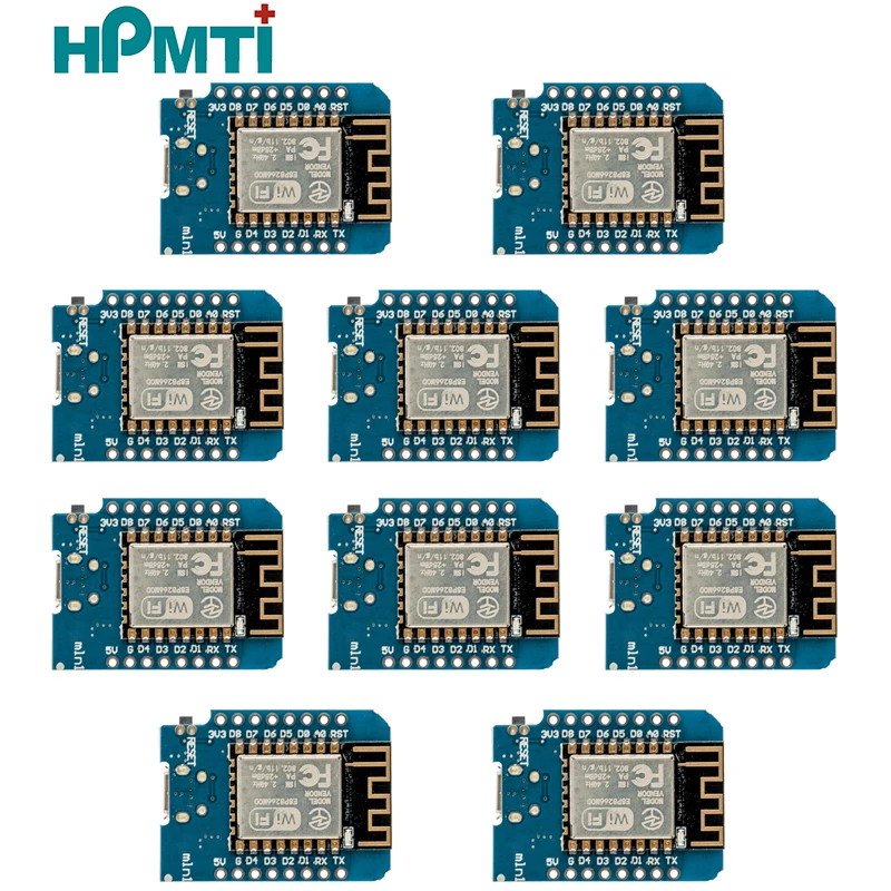 10pcs-ESP8266-ESP-12F-NodeMcu-Mini-D1-Module-WeMos-Lua-WiFi-Internet ...