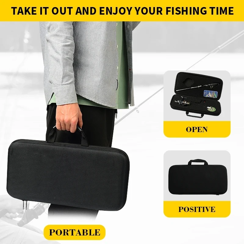 Fishing Set Full Kits With Telescopic Fishing Rod 1.5M 1.8M 2.1M 2.4M And Spinning Reel Baits Hooks Travel Pole Set