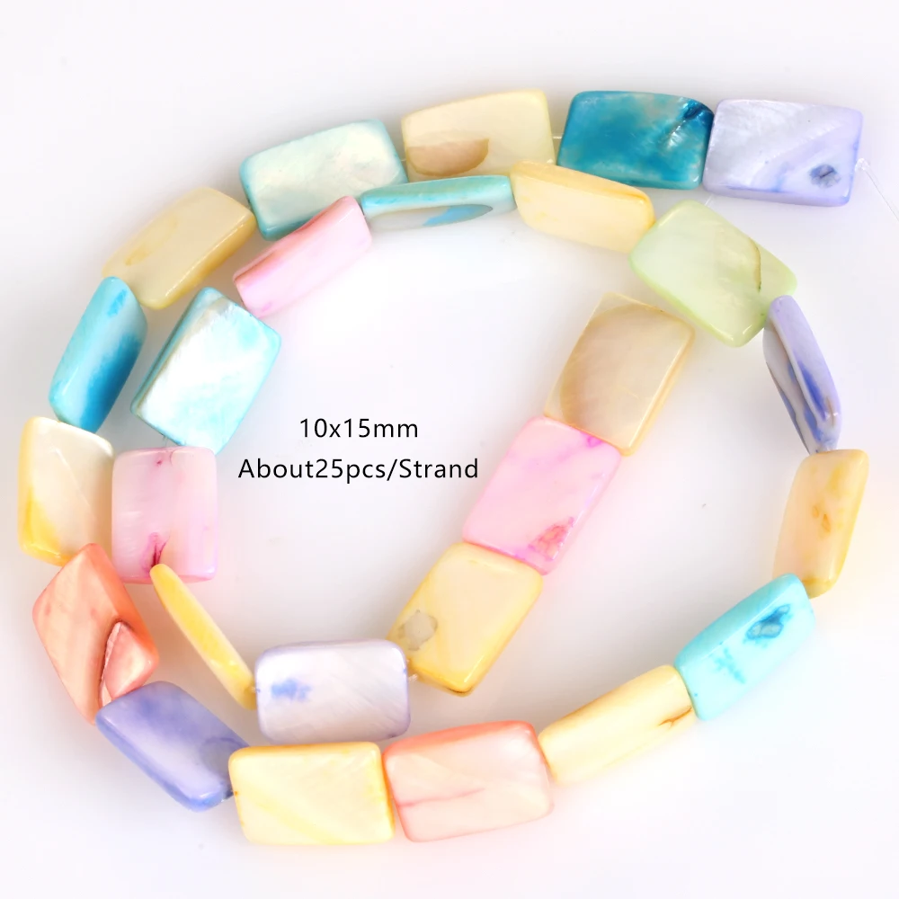 Natürliche Macaron-Muschelperlen, Love Hreat Star, Mondwürfel, flach, rund, lose Distanzperlen, Kunsthandwerk für DIY-Schmuck, Armbandherstellung, 38,1 cm – Detail 12
