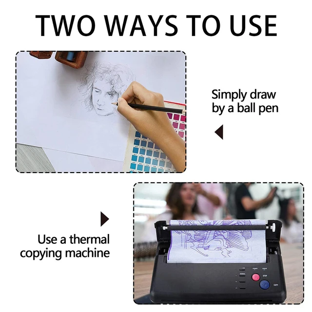 Carta Transfer Per Tatuaggi 40 Fogli A4 - Carta Stencil 4 Strati Per Tatuatori Professionisti