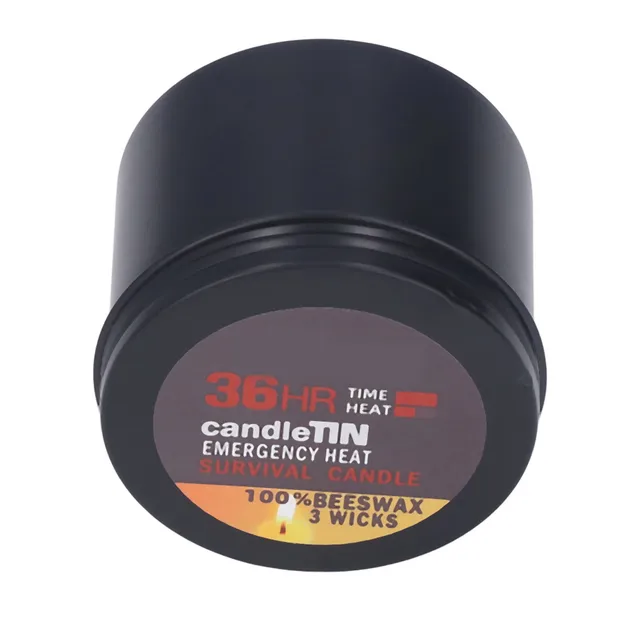 Candela Di Sopravvivenza 36 Ore - 3 Stoppini, Portatile Per Emergenze E Campeggio - Foto 4