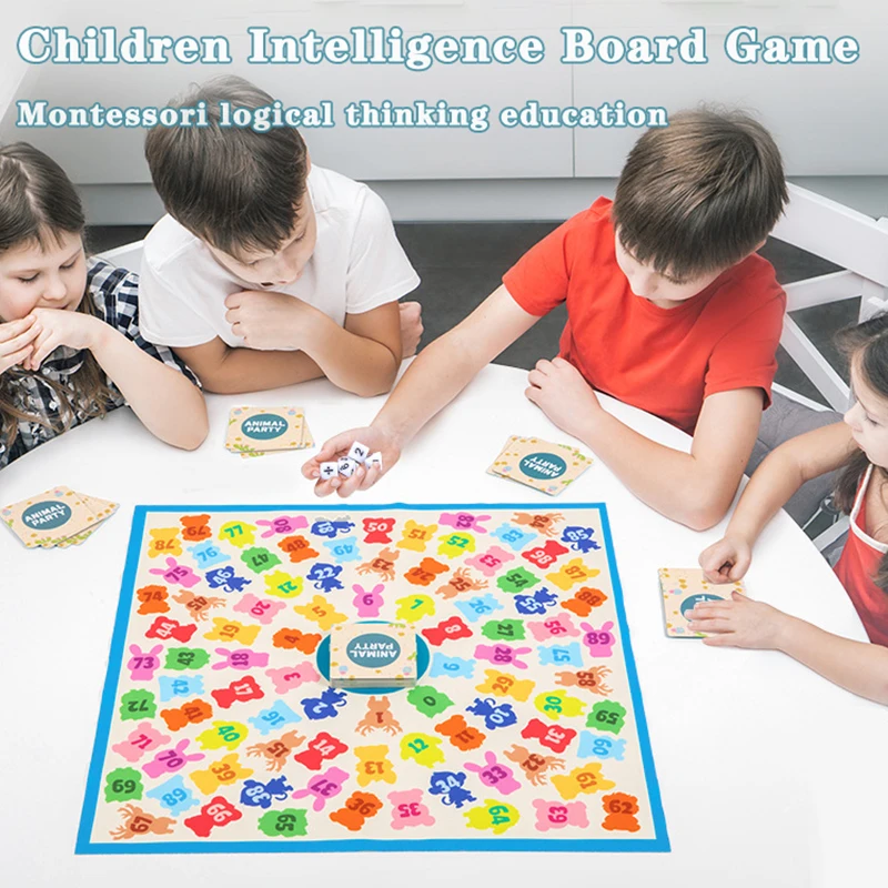 Math Thinking Board Games Kids Toys Montessori Arithmetic Educational Shape Matching Social Games Parent-child Interactive Games 2
