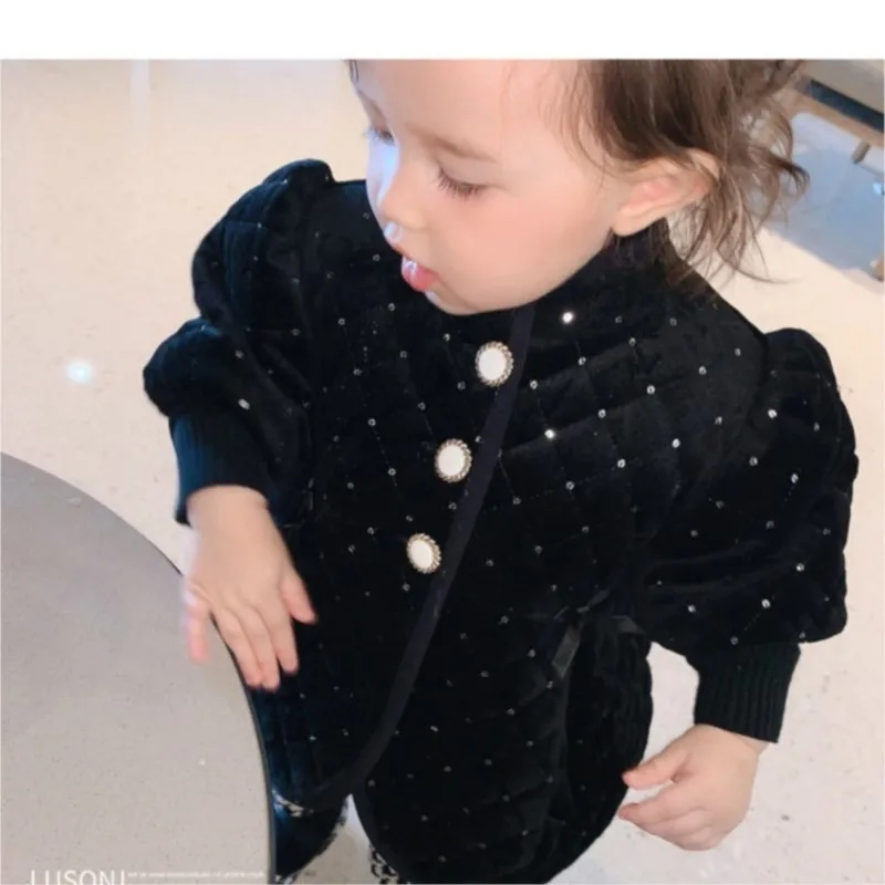 new spring autumn/winter Girls Kids cotton-padded coat clothes comfortable cute baby Clothes Children Clothing