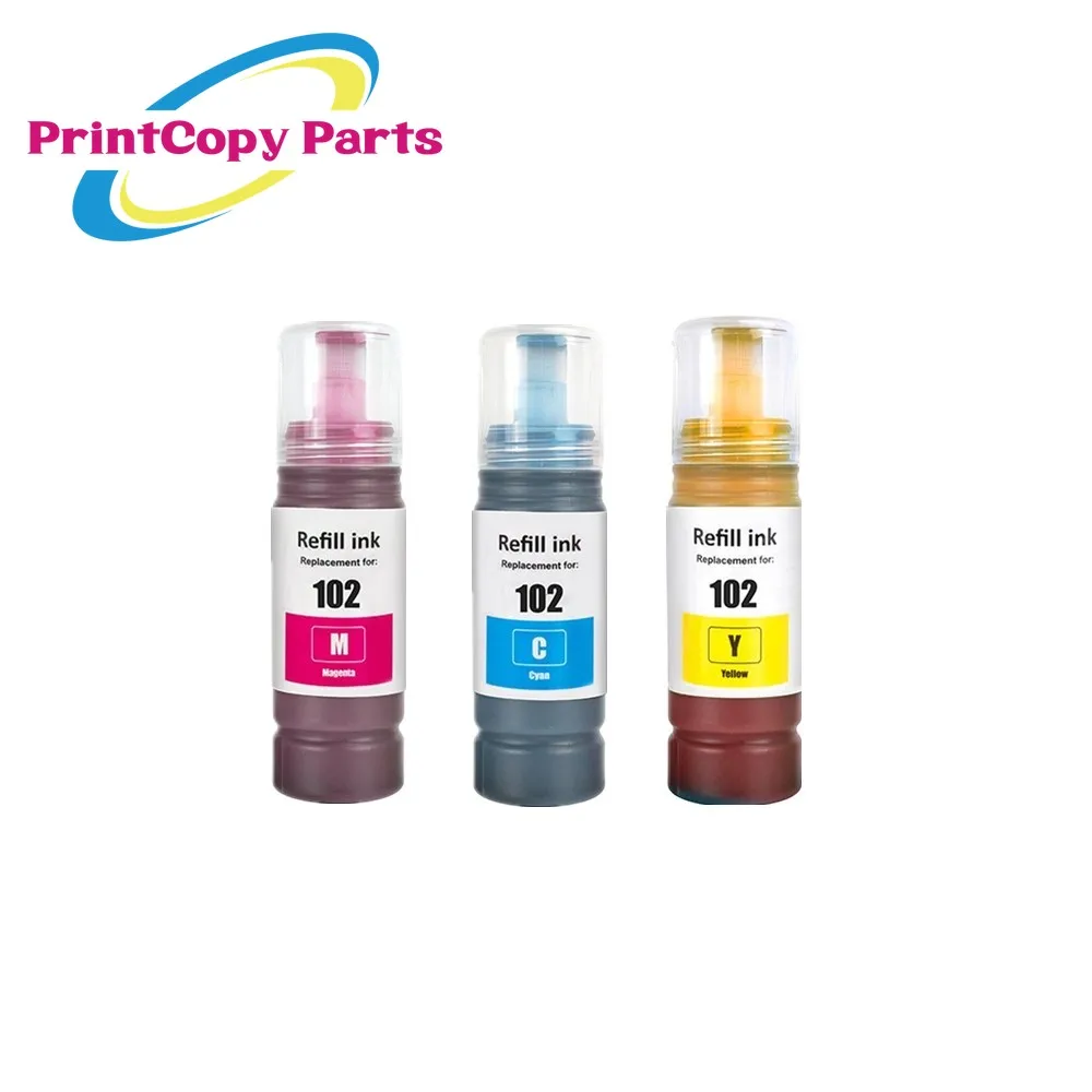Dye Ink Kit Dye Ink Refill Refill Ink 102 C13T03R140 for Epson EcoTank ET-2700 ET-2750 ET-2751 ET-2756 ET-2850 ET-2851 ET-2856 Printer