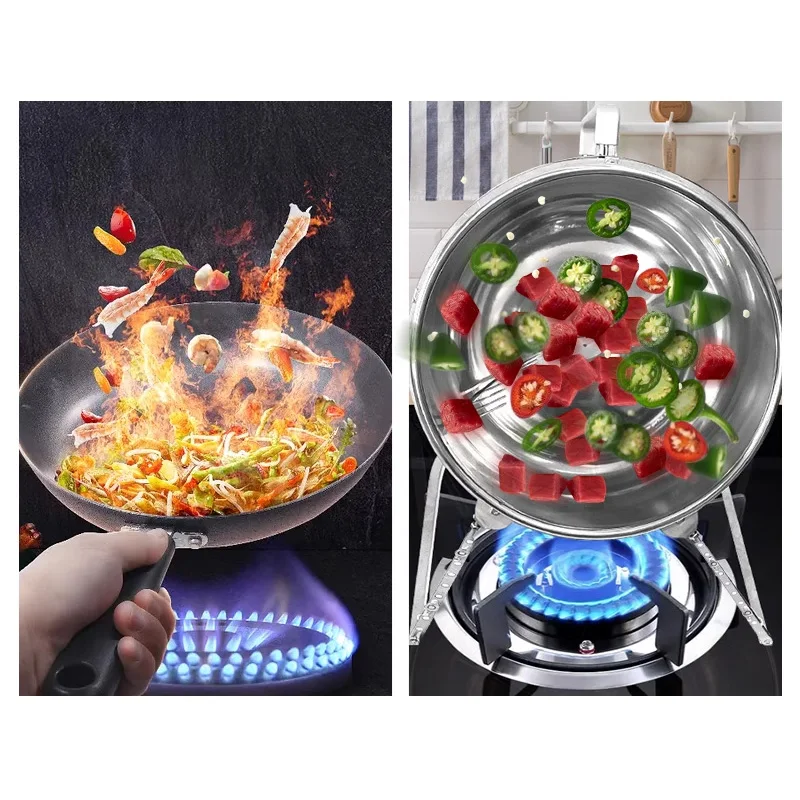Stainless Steel Stir Fryer, Large Capacity Automatic Flipping and Cooking Machine, Home Outdoor Barbecue, Kitchen 4