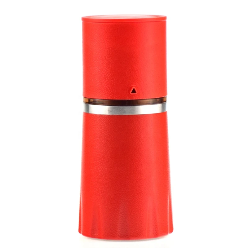 

Four In One Coffee Grinder Red Black PP Plastic Body Manual Grinder For Coffee In The Kitchen Coffee Tools