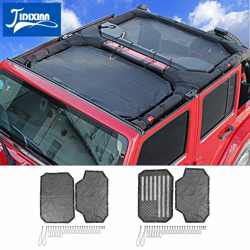 Jidixian Car Top Sunshade Cover Roof Uvproof Insulated Net For Jeep