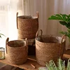 Natural Wicker Planter Basket  Flower Pot Home Garden Rattan Basket Straw Flower Basket 20/25/30CM 3
